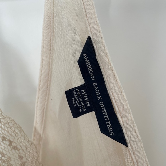 Cream American eagle peplum tank - Picture 2 of 3